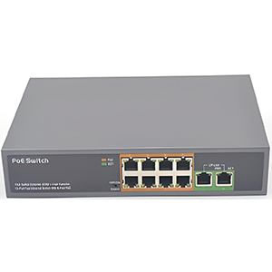 VandSec PoE Swich VD-208PG 10 port swich with 8 port PoE All Gigabit