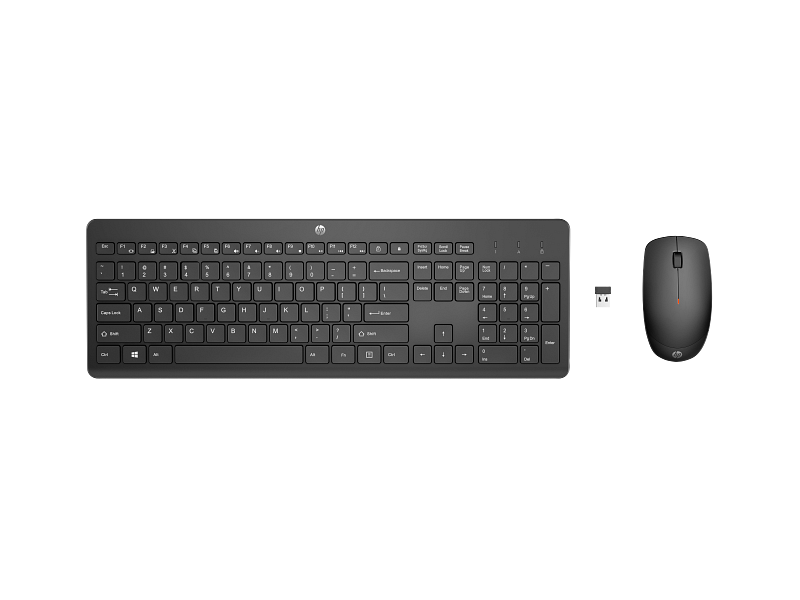 HP Keyboard and Mouse 230 18H24AA - Black