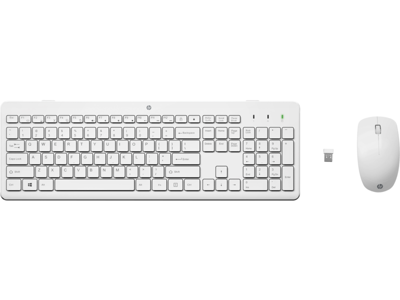 HP Keyboard and Mouse 230 3L1F0AA - White