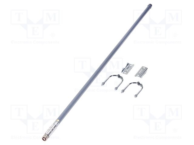 Antenna; grey; N; 50W; 868MHz; 50Ω; 1.13m; 8dBi; -20÷85°C