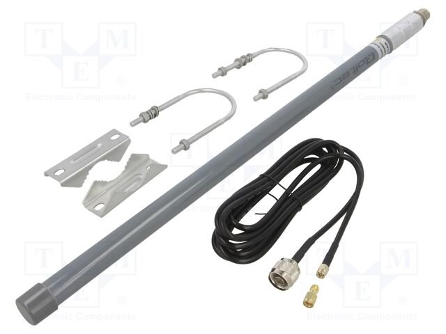 Antenna; grey; N,SMA; 50W; 868MHz; 50Ω; 5.8dBi; -20÷85°C
