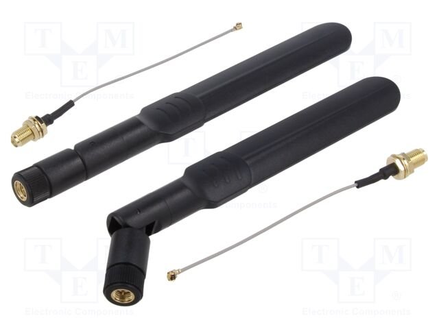 Antenna; black; SMA; 50W; 600÷2700MHz; 50Ω; 100mm; 5dBi; -40÷60°C
