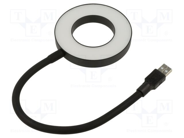 USB light; black; USB A plug; 0.3m