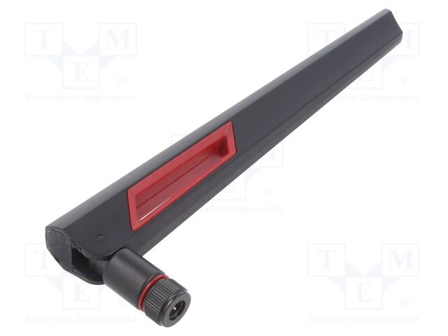 Antenna; black-red; SMA; 50W; 2.4÷2.5GHz,5.1÷5.8GHz; 50Ω; 0.195m