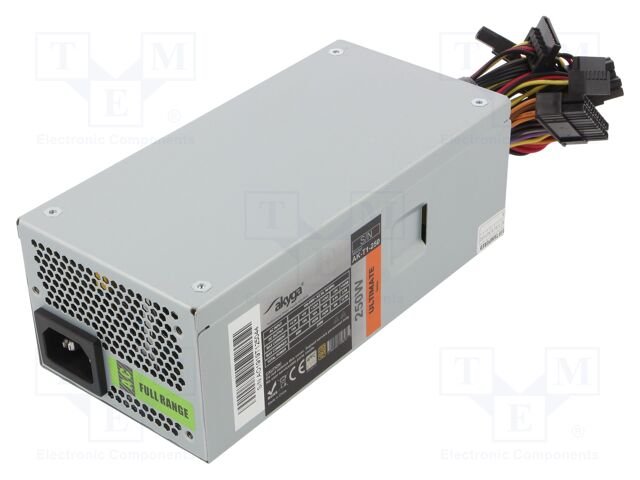 Power supply: computer; TFX; 250W; 3.3/5/12V; Features: fan 8cm