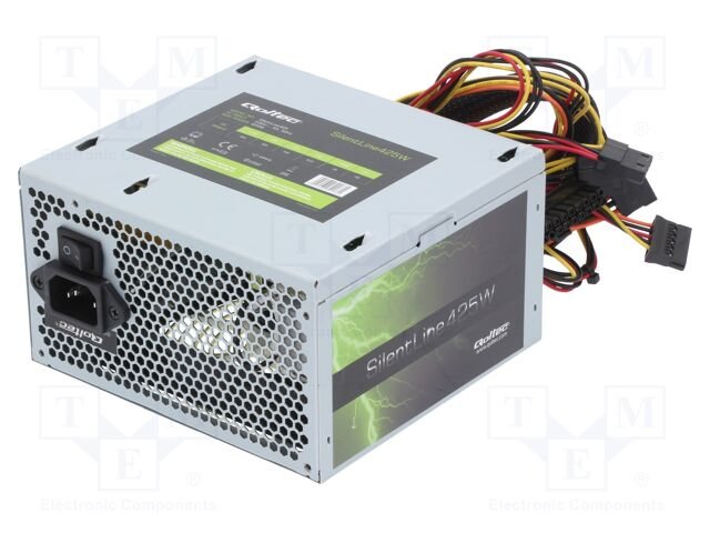 Power supply: computer; ATX; 425W; 3.3/5/12/-12V; SilentLine