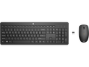 HP Keyboard and Mouse 235 Wireless 1Y4D0UT - Black