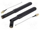 Antenna; black; SMA; 50W; 600÷2700MHz; 50Ω; 100mm; 5dBi; -40÷60°C
