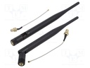Antenna; black; SMA; 50W; 2.4÷2.5GHz,5.1÷5.8GHz; 50Ω; 5dBi