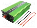 Power supply: UPS; 1kW; 230V; Schuko; 180x400x70mm; 50Hz; Ubatt: 12V